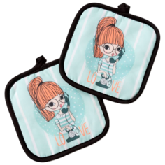 Прихватка Этель Виола бирюзовый