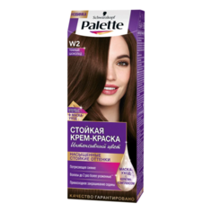 Palette Интенсивный цвет Стойкая крем-краска для волос, W2 Темный шоколад