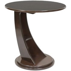 Столик приставной Мебелик Акцент, d: 60 см, орех