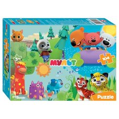 Мозаика "puzzle" 104 "Ми-Ми-Мишки, Лео и Тиг, Деревяшки, Кошечки и собачки" (0+ Медиа)