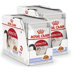 Влажный корм для кошек Royal Canin Instinctive, профилактика избыточного веса, профилактика МКБ 24 шт. х 85 г (кусочки в желе)