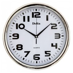 DT-0086 Часы настенные d31 см 0 цвет: серебро Delta