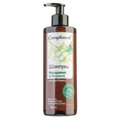 ECO BEST Шампунь для сухих, поврежденных и секущихся волос Макадамия & Моринга, 380мл Compliment