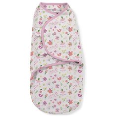 Конверт для пеленания на липучке SwaddleMe Blumen und Schmetterlinge (бабочки/цветочки), размер S/M Summer Infant