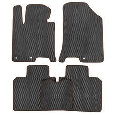 Коврики ЕВА для Mercedes Е-класс W211 4WD 2002 - 2009 (полный привод) ViceCar (бежевая окантовка)