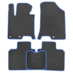 Комплект ковриков для салона ЕВА Toyota Nadia (правый руль) 1998 - 2003 с консолью (синий кант)Vicecar