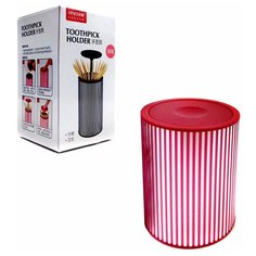 Выдвижной контейнер для зубочисток «Toothpicks» красный Anya