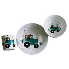 Набор посуды Тракторист (3 в 1: кружка+тарелка+пиала) Сотвори Чудо