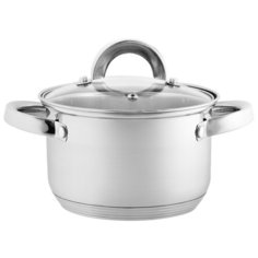 BE-111/2 Кастрюля из нерж стали со стеклянной крышкой (d=18; 3,0 л) Webber