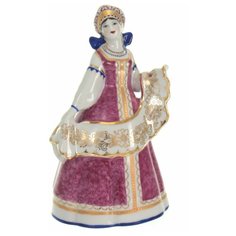 Скульптура. Дулевский фарфоровый завод. Златошвейка. 16,5 см.