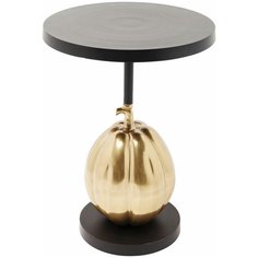 KARE Design Столик приставной Pumpkin, коллекция "Тыква" 43*59*43, Сталь, Алюминий, Черный, Золотой