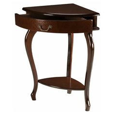 Консоль угловая "Элегант" орех Мебелик