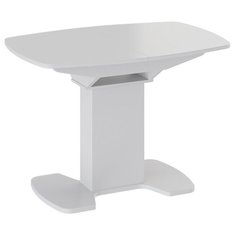 Стол обеденный Портофино (Белый глянец/Стекло белое) Triya