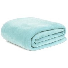 Плед-покрывало велсофт 180х200 светло-голубой Under the Blanket