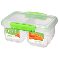 Контейнер прямоугольный двойной Fresh 1 л, 951620 Sistema