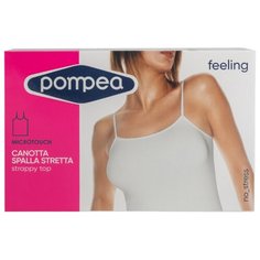 Эластичная майка Pompea, CARACO SLV, без боковых швов, размер L/XL, белый