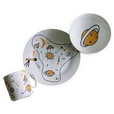 Набор посуды Телескоп (3 в 1: кружка+тарелка+пиала) Сотвори Чудо