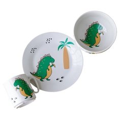 Набор посуды Стегозавр (3 в 1: кружка+тарелка+пиала) Сотвори Чудо