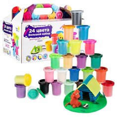 Набор для детской лепки "Тесто-пластилин 24 баночки" Genio Kids