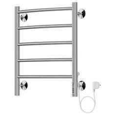 TERMINUS Полотенцесушитель электрический из нержавеющей стали с нижним подключением, 450х550мм, Классик, Россия