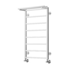 TERMINUS Полотенцесушитель Контур с полкой П8, 574/900/500 серый металлик