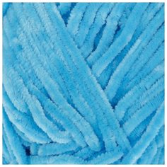 Пряжа YarnArt "Velour", 100% микрополиэстер, 170 м/100 г, (850 яркий голубой)