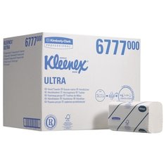 Полотенца бумажные Kleenex Ultra 6777 двухслойные белые в пачках, 30 уп. по 124 лист.