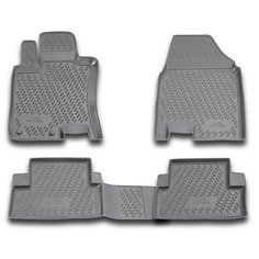 Комплект ковриков салона ELEMENT CARNIS00021 для Nissan Qashqai 4 шт. cерый