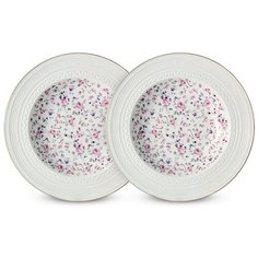 Набор из 2 суповых тарелок Стиль Colombo C2-SP_2-6402AL 23см Костяной фарфор