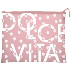 Папка на молнии, "DOLCE VITA.PINK", СИЛИКОН, Ф.А4. 34 х 26 СМ Bruno Visconti