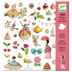 DJECO Наклейки Чаепитие у принцессы, 160 шт. (08884)