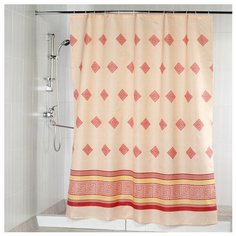Штора для ванной Aquarius Ромбы 180х200 красный