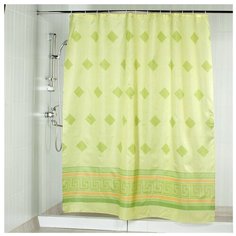 Штора для ванной Aquarius Ромбы 180х200 зеленый