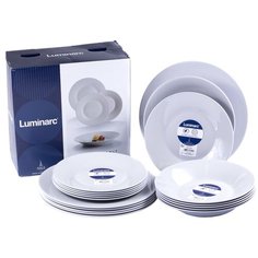 Столовый сервиз Luminarc Alizee Granit, 6 персон, 18 предм., серый