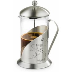 Френч-пресс Rondell Tasse RDS-101 (0,6 л) серебристый