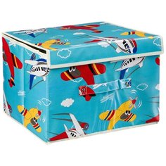 Ящик Shenzhen Toys Самолеты 25х38 см голубой