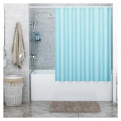 Штора для ванной WasserKRAFT Oder SC-30201 180x200 голубой