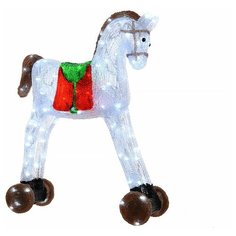 Фигурка Kaemingk Игрушечная лошадка светодиодная 40 см (492255) белый