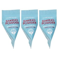 Etude House скраб для лица Baking Powder Crunch Pore Scrub для сужения пор с содой в пирамидках 7 г 3 шт.