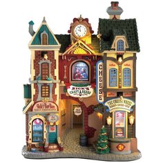 Фигурка LEMAX Фасад Вкусности на улочке Каддингтона 29 х 22 х 12 см бежевый/красный/зеленый