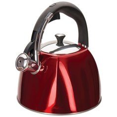REGENT inox Чайник со свистком Linea Stendal 93-TEA-SD-01 3 л, красный