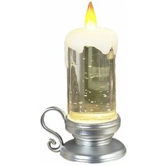 Свеча светодиодная Luazon Lighting световая серебряный