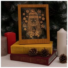 Панно Luazon Lighting Девочка 13.5 х 17 см коричневый/rgb