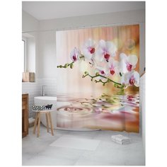 Штора для ванной JoyArty Нежная орхидея 180х200 (sc-2601)