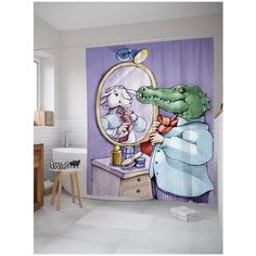 Штора для ванной JoyArty Зеркало обмана 180х200 (sc-15486)