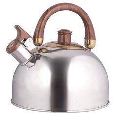 Rainstahl Чайник 7550-45 RS\WK 4,5 л, серебристый/коричневый