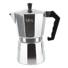 Гейзерная кофеварка LARA LR06-73 (450 мл), серебристый
