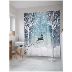 Штора для ванной JoyArty Олений след 180х200 (sc-5647)