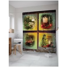Штора для ванной JoyArty Праздничный уют 180х200 (sc-11453412)