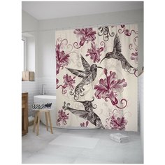 Штора для ванной JoyArty Колибри в работе 180х200 (sc-12382)